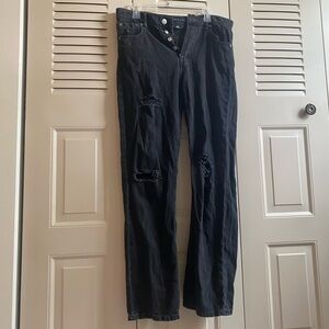 Aeropostale Black Baggy Jeans